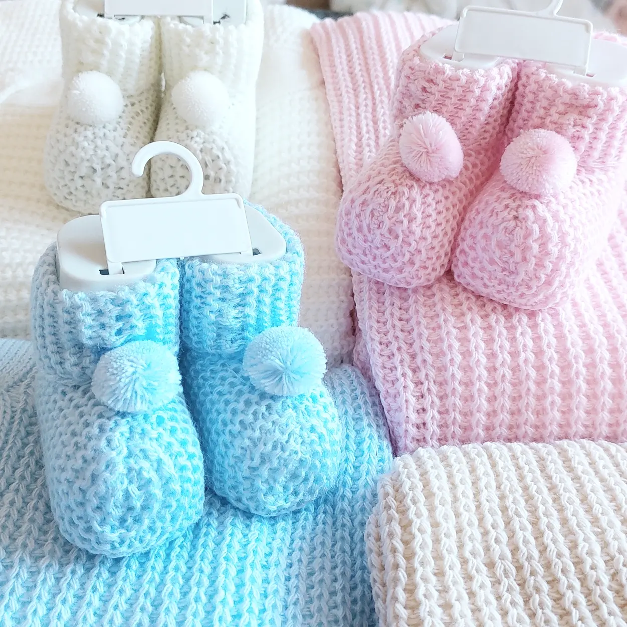 couverture tricoté pour bébé