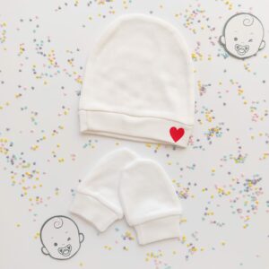 Bonnet et moufles pour votre bébé