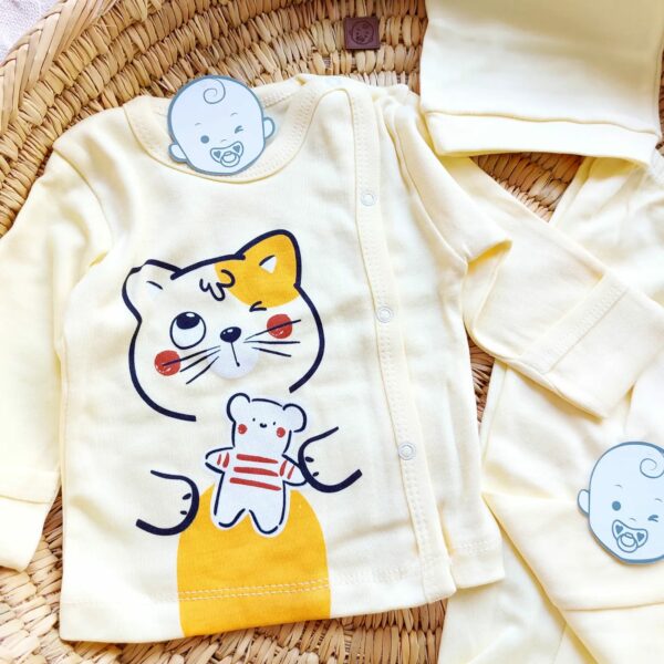 Pyjama bébé 3ps chatton jaune