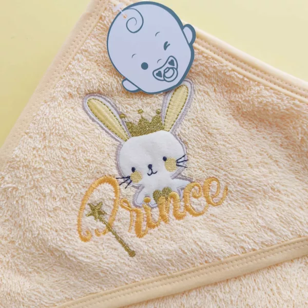 Serviette de bain pour bébé prince
