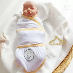 L'emmaillotage bébé en coton en 3 couleurs
