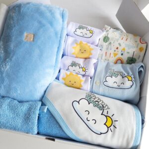 Coffret naissance complet et doux pour bébé - happy box