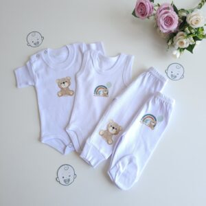 Pack 2 Body 2 Pantalon pour bébé  " BIG DREAMS "