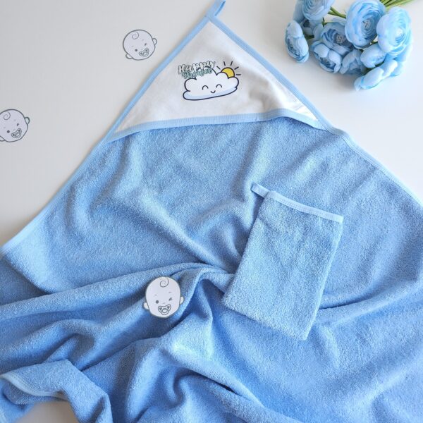 Serviette de bain bébé "Happy shower " - Image 2