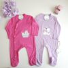Lot de 2 grenouillères bébé 100% coton – CATS
