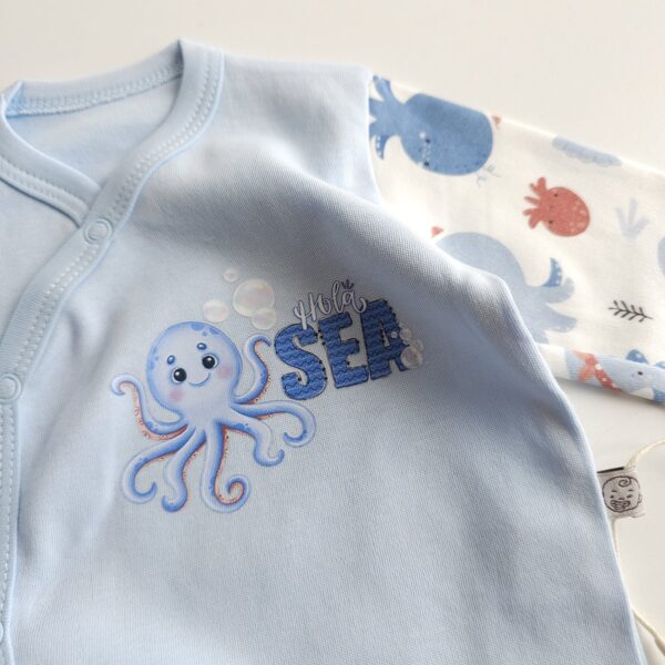 Pyjama Bébé 2 Pièces – "HOLA SEA " – 100% Coton OEKO-TEX – Image 4