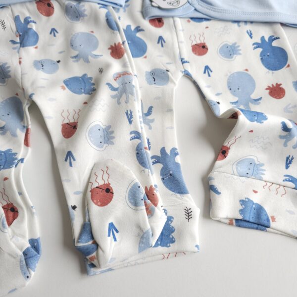 Pyjama Bébé 2 Pièces – "HOLA SEA " – 100% Coton OEKO-TEX – Image 5