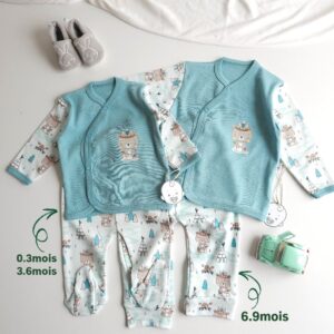 Pyjama Bébé 2 Pièces – "BE COOL " – 100% Coton OEKO-TEX