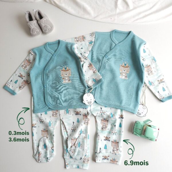 Pyjama Bébé 2 Pièces – "BE COOL " – 100% Coton OEKO-TEX