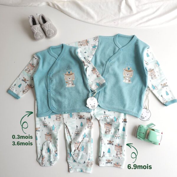 Pack 2 in 1 grenouillère + pyjama "Be COOL "