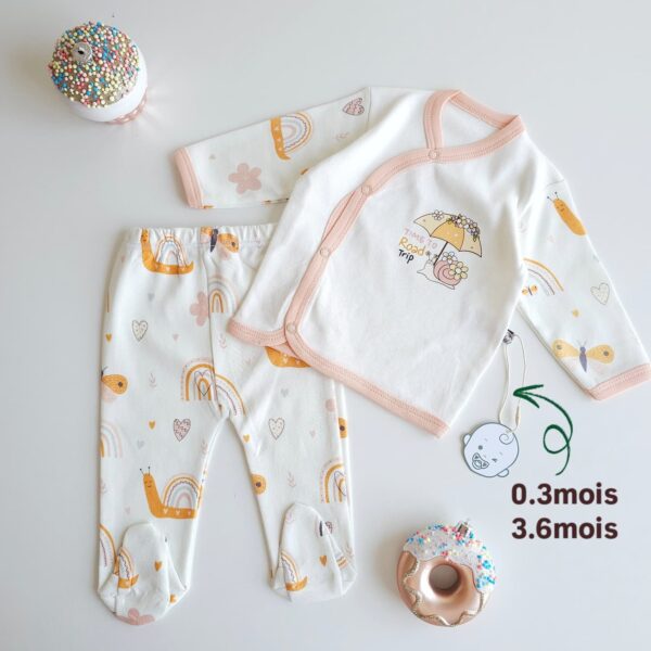 Pyjama Bébé 2 Pièces – "Time to Road Trip" – 100% Coton OEKO-TEX - Image 2