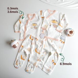 Pyjama Bébé 2 Pièces – "Time to Road Trip" – 100% Coton OEKO-TEX