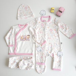 Pack 2 in 1 grenouillère + pyjama "BIG LOVE"