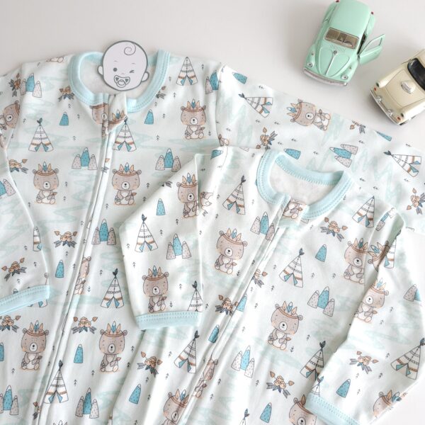 Grenouillères Bébé 100% Coton Premium | Fermeture Double Zip – Certifié OEKO-TEX " CAMPE " – Image 4