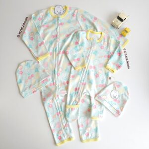 Grenouillères Bébé 100% Coton Premium | Fermeture Double Zip – Certifié OEKO-TEX " SUMMER"