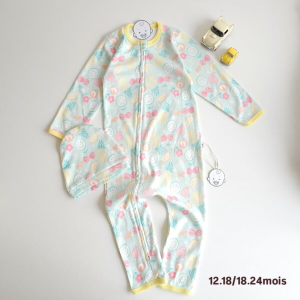 Grenouillères Bébé 100% Coton Premium | Fermeture Double Zip – Certifié OEKO-TEX " SUMMER" – Image 3