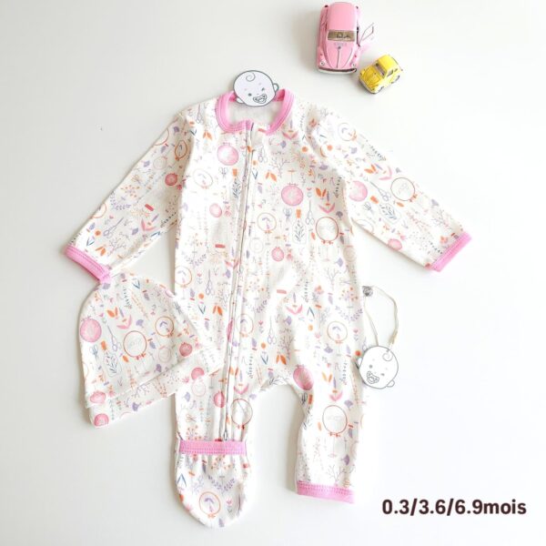 Grenouillères Bébé 100% Coton Premium | Fermeture Double Zip – Certifié OEKO-TEX "LOVE" – Image 2