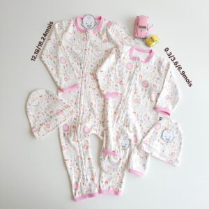 Grenouillères Bébé 100% Coton Premium | Fermeture Double Zip – Certifié OEKO-TEX "LOVE"
