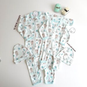 Grenouillères Bébé 100% Coton Premium | Fermeture Double Zip – Certifié OEKO-TEX " CAMPE "