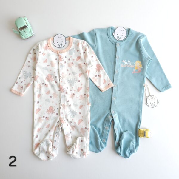 DUO Grenouillère Bébé 100%coton OEKO-TEX antiallergique - Image 3