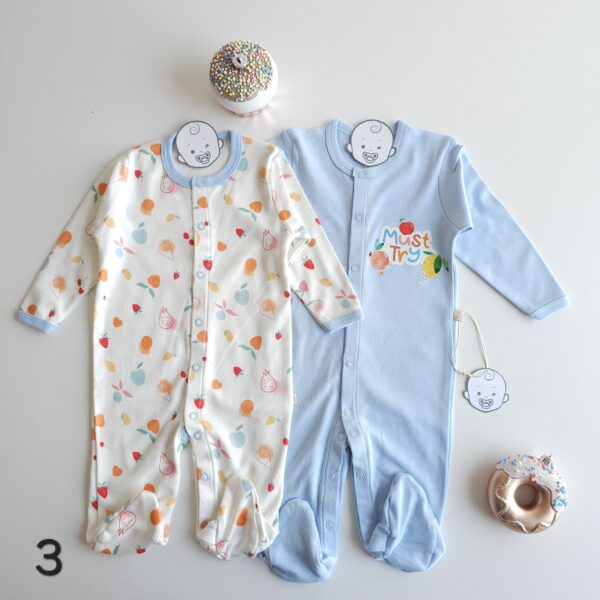 DUO Grenouillère Bébé 100%coton OEKO-TEX antiallergique - Image 4
