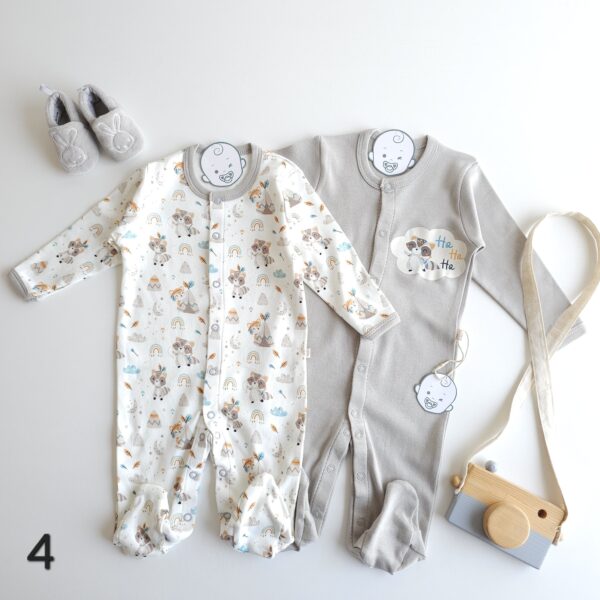 DUO Grenouillère Bébé 100%coton OEKO-TEX antiallergique - Image 5
