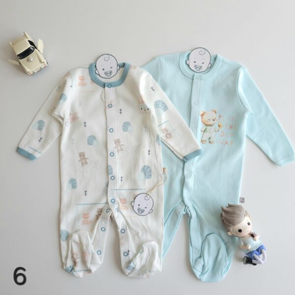 DUO Grenouillère Bébé 100%coton OEKO-TEX antiallergique - Image 7