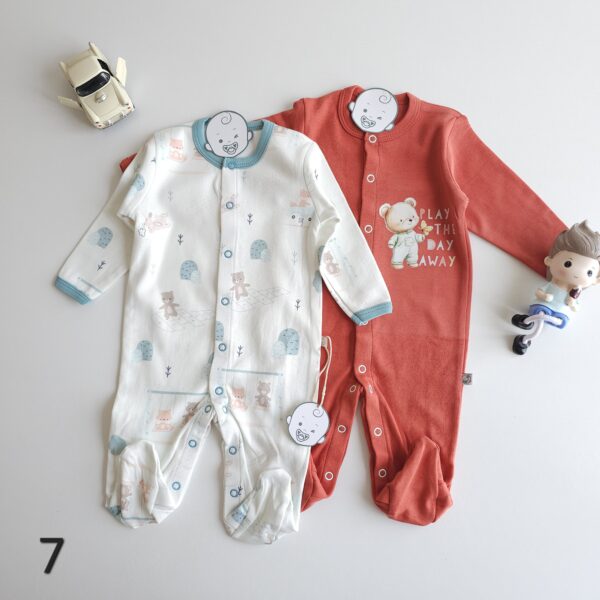 DUO Grenouillère Bébé 100%coton OEKO-TEX antiallergique - Image 8