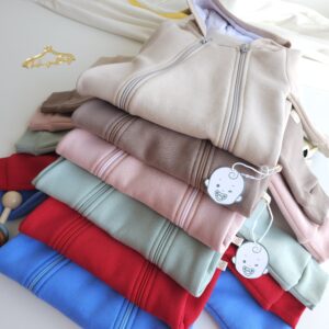 Grenouillère bébé montonier pour hiver avec capuche 100% coton chaud pour fille et  garçon – 0-9 mois – Maroc
