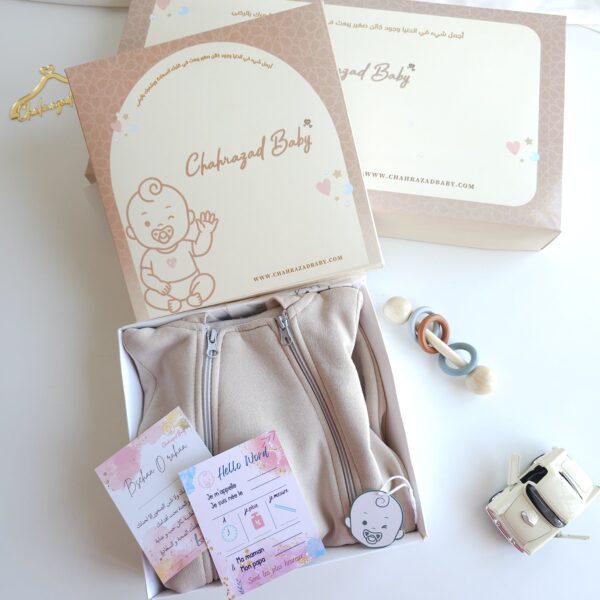 Coffret cadeau pour bébé - grenouillère montonier 100% coton