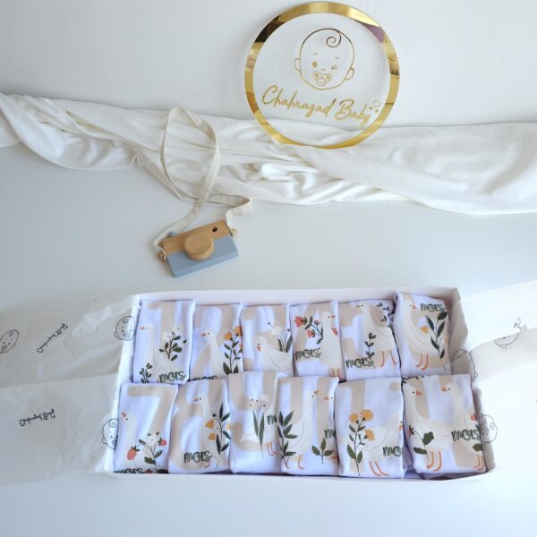 Coffret 12 Bodies en Coton - Mois par Mois – Image 2