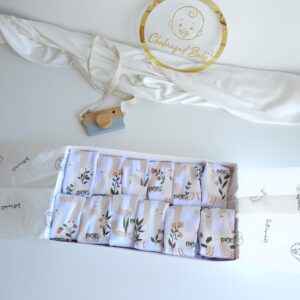 Coffret 12 Bodies en Coton - Mois par Mois