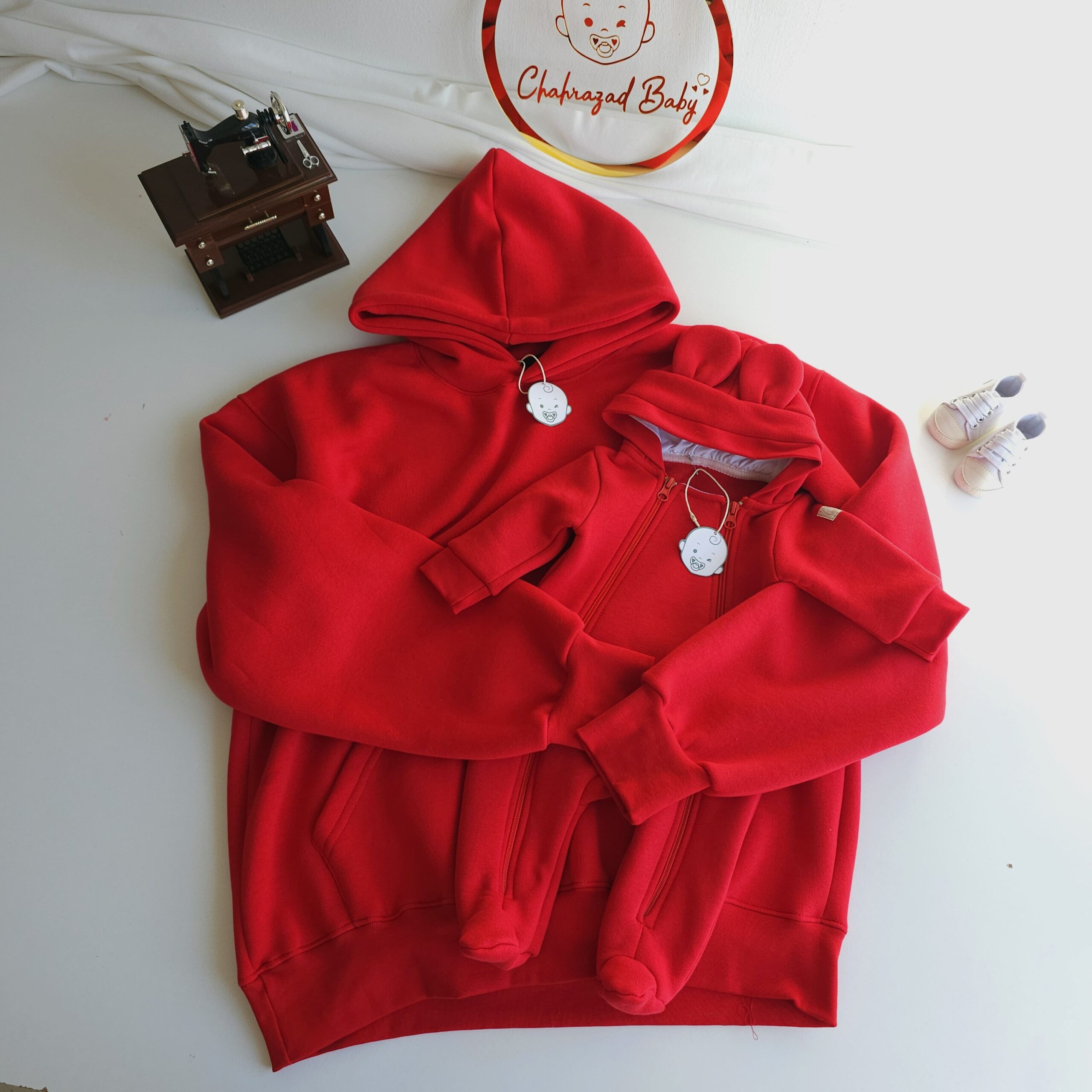 Ensemble  matchy matchy maman bébé/ papa bébé /pour Famille en Coton 100% – Image 6