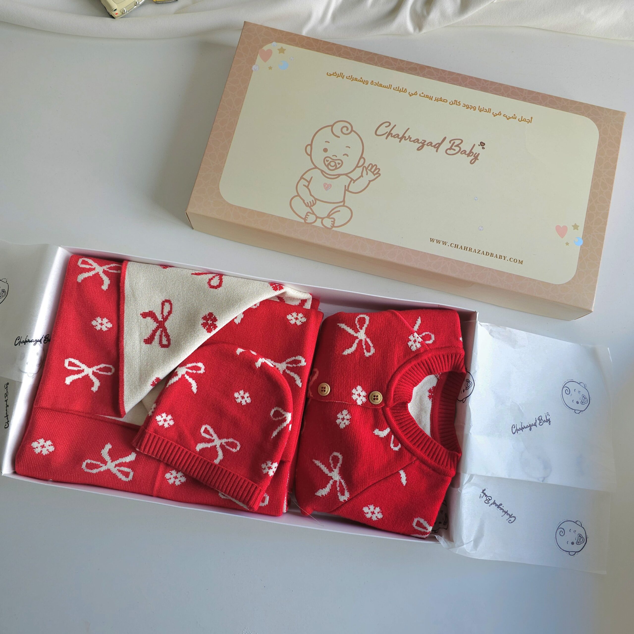 Coffret Tricot « Nœuds de Douceur » 100% Doux pour Hiver – Image 3