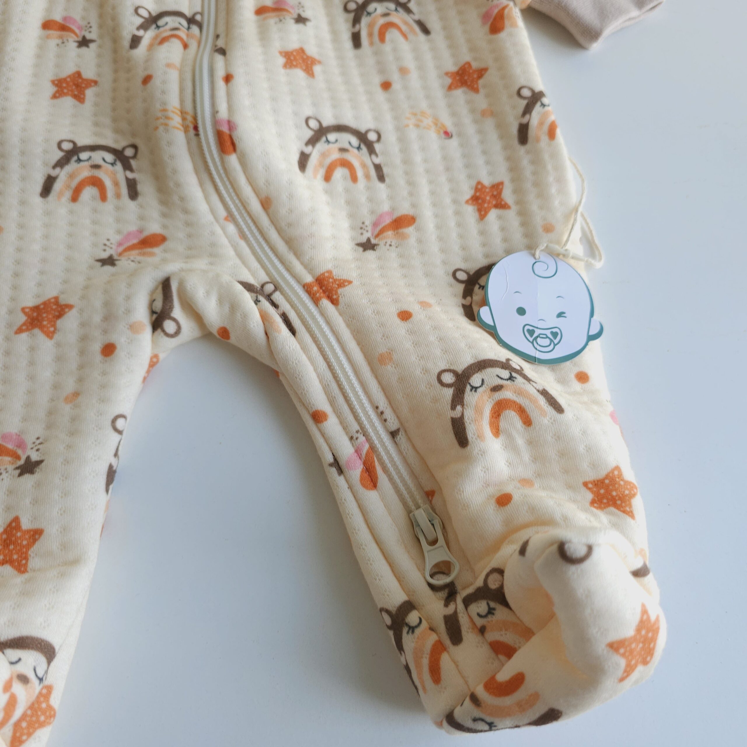 Pyjama Grenouillère Bébé 100% Coton Doublé Chaleur | 0-9 Mois - Image 6