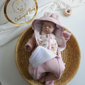 Pack Hiver Grenouillère Biscuit Matelassée &  Combinaison montonier Oreilles de Lapin