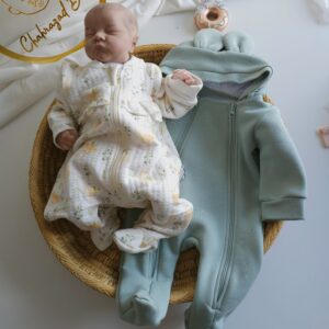 Pack Hiver Grenouillère Canard Matelassée &  Combinaison montonier Oreilles de Lapin