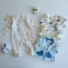 Pyjama Grenouillère Bébé 100% Coton Doublé Chaleur | 0-9 Mois double gaz-Matelassé