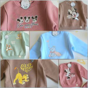 Ensemble d'Hiver Bébé 100% Coton hoodie et pantalon bébé motifs adorables