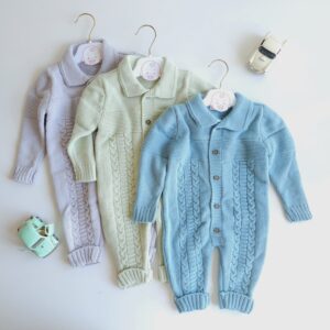 Grenouillère - Combinaison Tricotée Bébé - Douceur & Chaleur