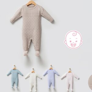 Grenouillère Bébé tricoté 100% Coton doux et confortable