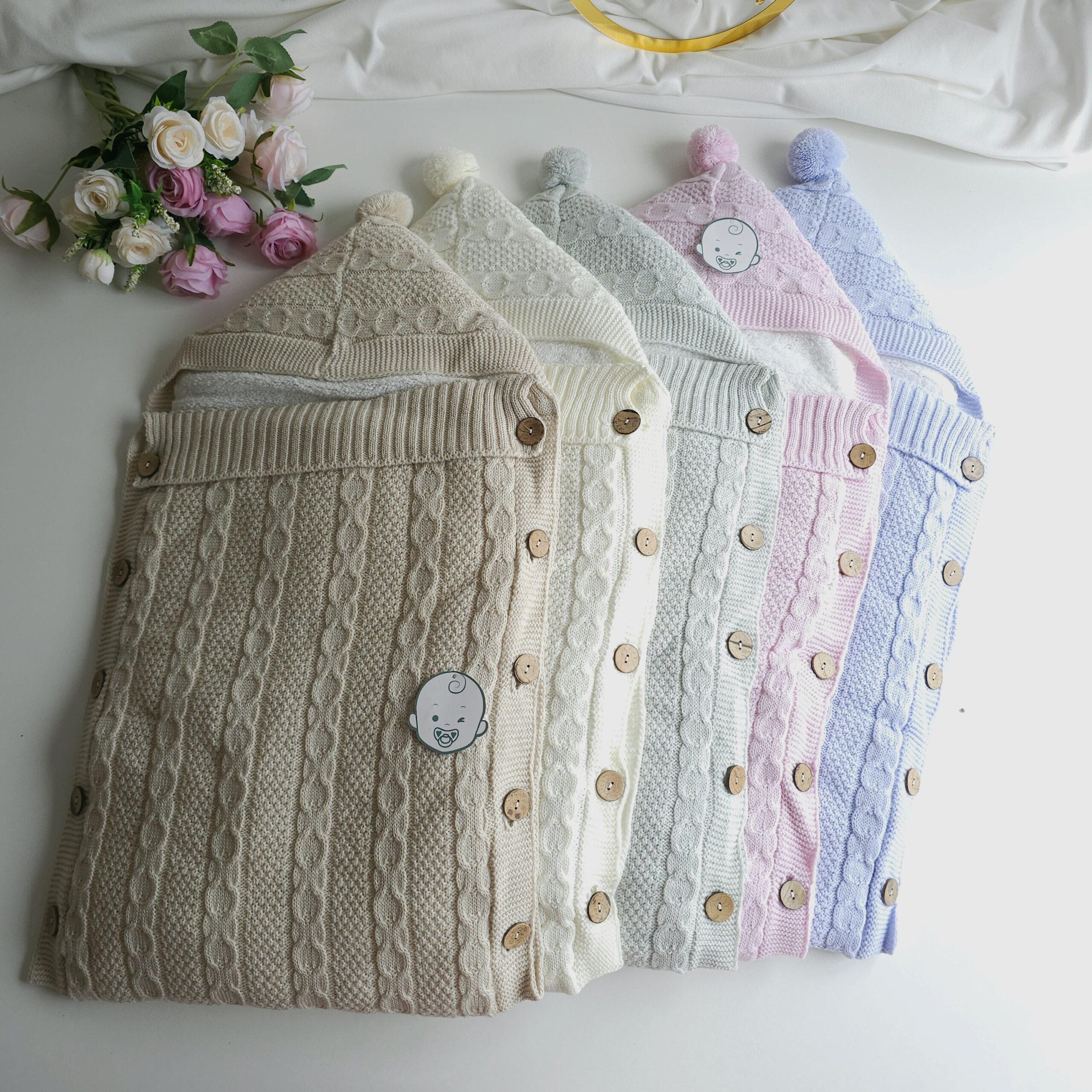 Nid d'Ange Tricoté - Douces pour Bébé - Image 2