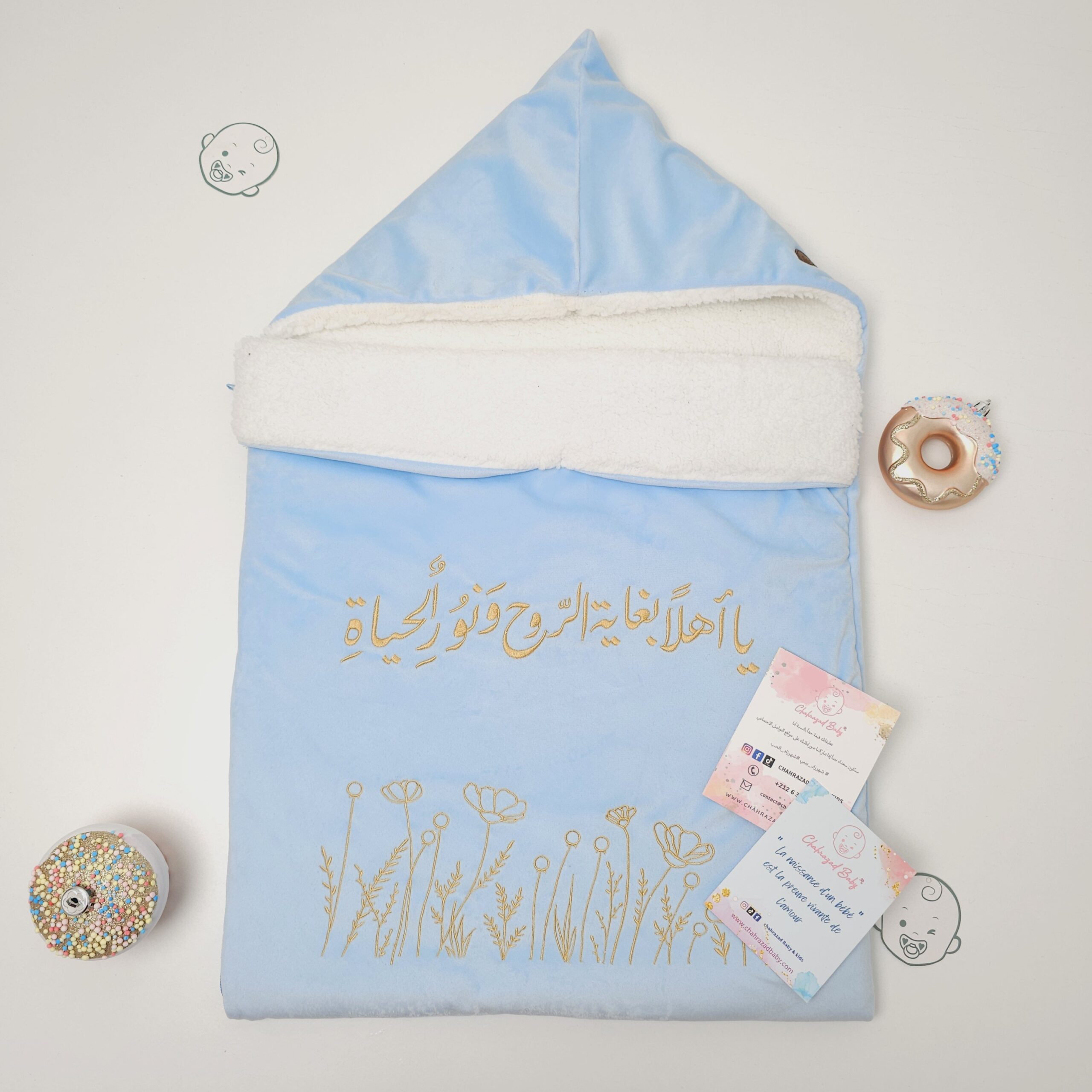 Pack Cadeau "Extra Joy" pour Bébé - grenouillère + nid d'ange – Image 4