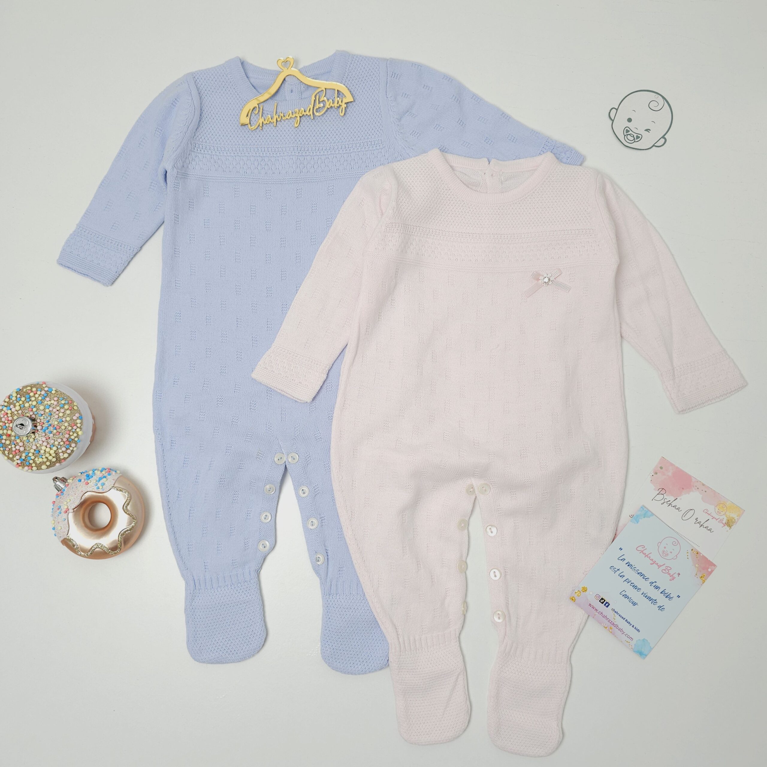 Pack Cadeau "Extra Joy" pour Bébé - grenouillère + nid d'ange – Image 3