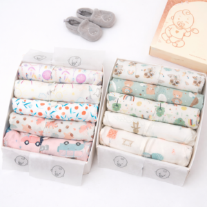 Pack 5 Pièces Bébé en Coton Naturel – Confort Quotidien & Qualité Premium