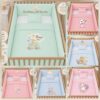 Parure de Lit Bébé – tour de lit 100% Coton Doux