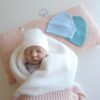 Bonnet naissance spécial maternité 100% coton – Douceur & confort dès les premiers instants 👶🤍