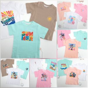 Lot de 3 T-shirts Bébé Été 🌞👶