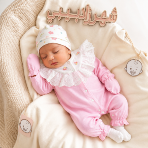 Ensemble Naissance Fille 0.3mois - 100% Coton – Coffret Bébé 8 Pièces