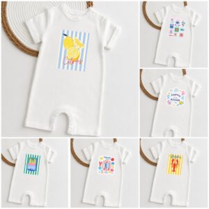 Barboteuse bébé  style Italian Summer - Citrus